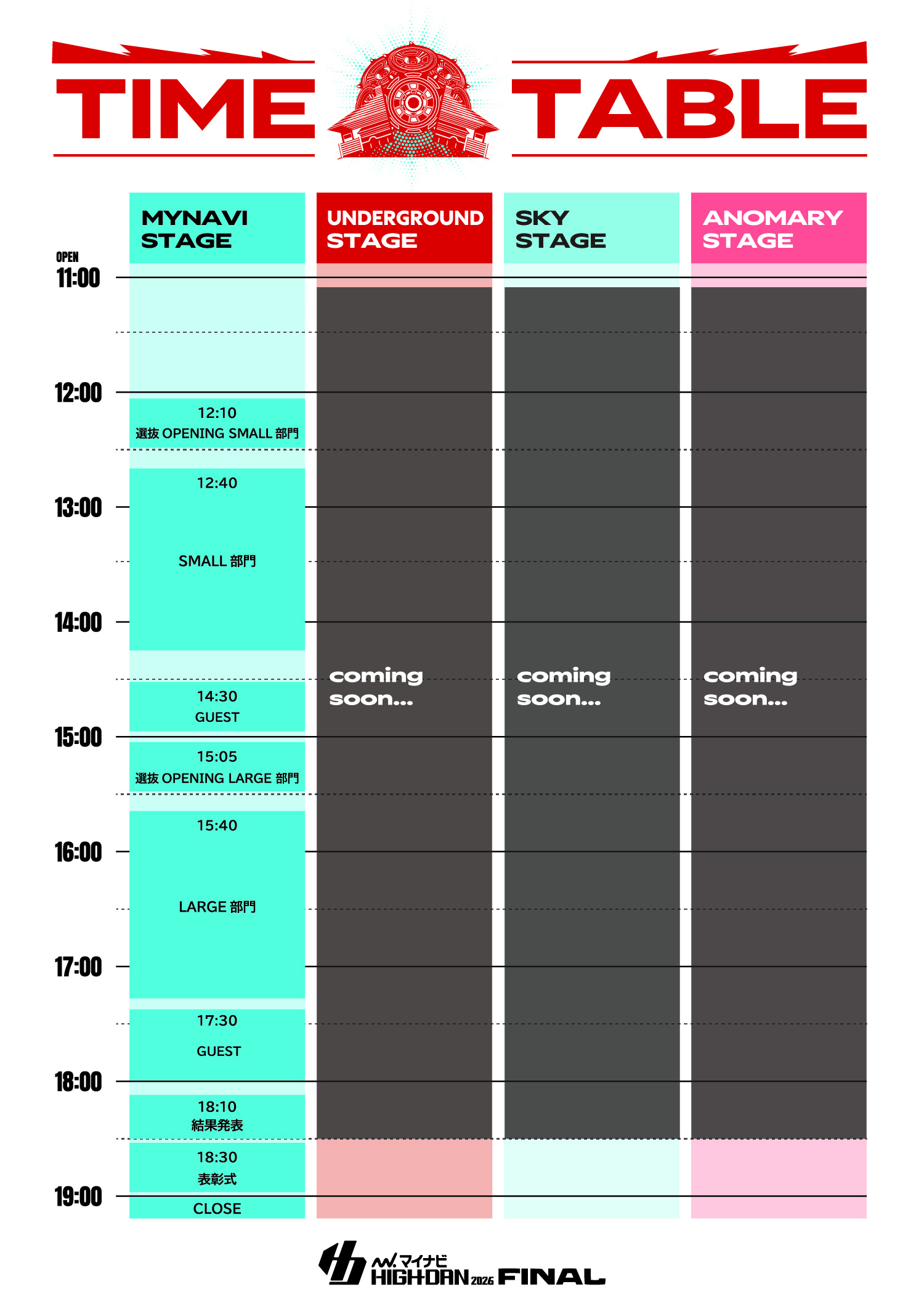 TIMETABLE